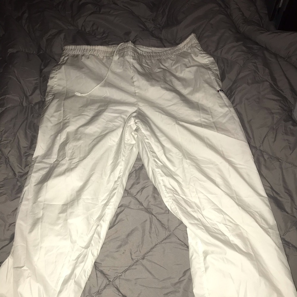 Big white fila pants